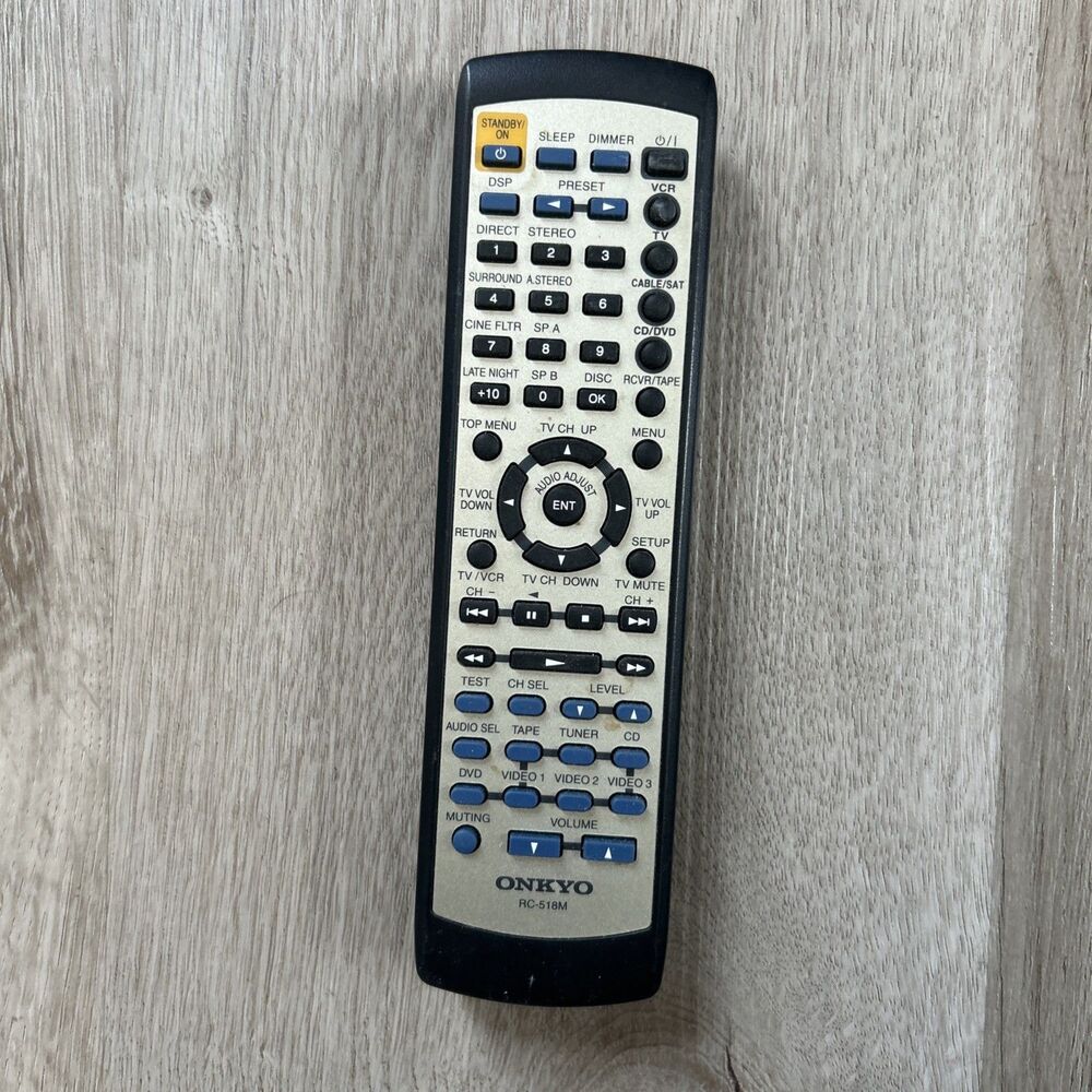 Onkyo RC-518M Remote Control Genuine HT5760 HTR410 HTR420 HTR510 HTS760 OEM